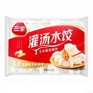 三全水餃玉米蔬菜豬肉味 20包 455G