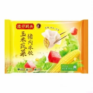 灣仔碼頭玉米蔬菜豬肉味水餃 24包 300G