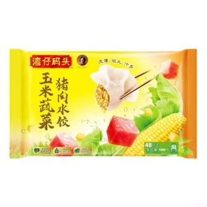 灣仔碼頭玉米蔬菜豬肉味水餃  8包 1000G